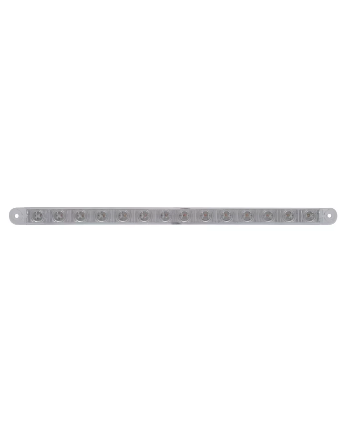 (BULK) 14 RED LED 12" SEQUENTIAL AUXILIARY/UTILITY LIGHT BAR - CLEAR LENS (BULK) 14 RED LED 12" SEQUENTIAL AUXILIARY/UTILITY LIGHT BAR - CLEAR LENS
