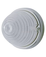 (BULK) 17 AMBER LED BEEHIVE CAB LIGHT FLUSH MOUNT KIT W/ MOUNTING BASE - CLEAR LENS