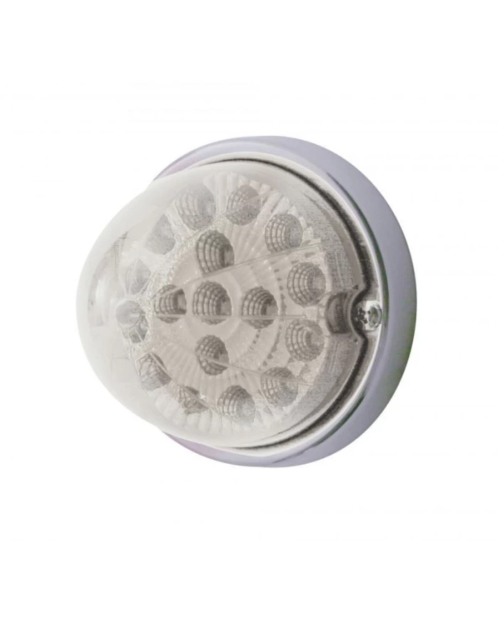 (BULK) 17 RED LED CLEAR REFLECTOR CAB LIGHT FLUSH MOUNT KIT W/ MOUNTING BASE - CLEAR LENS (BULK) 17 RED LED CLEAR REFLECTOR CAB LIGHT FLUSH MOUNT KIT W/ MOUNTING BASE - CLEAR LENS