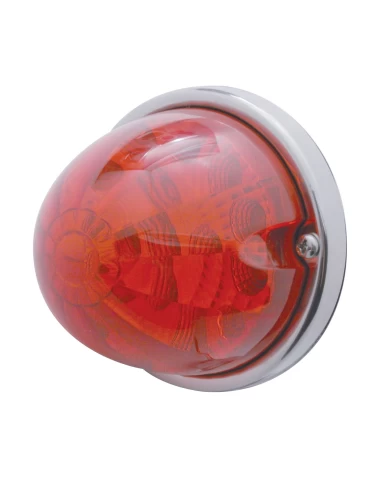 (BULK) 17 RED LED WATERMELON REFLECTOR CAB LIGHT FLUSH MOUNT KIT W/ MOUNTING BASE - RED LENS (BULK) 17 RED LED WATERMELON REFLECTOR CAB LIGHT FLUSH MOUNT KIT W/ MOUNTING BASE - RED LENS
