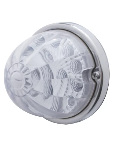 (BULK) 17 AMBER LED WATERMELON REFLECTOR CAB LIGHT FLUSH MOUNT KIT W/ MOUNTING BASE - CLEAR LENS (BULK) 17 AMBER LED WATERMELON REFLECTOR CAB LIGHT FLUSH MOUNT KIT W/ MOUNTING BASE - CLEAR LENS