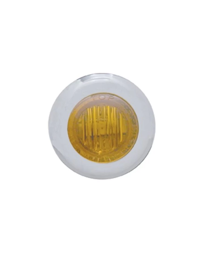 (CARD) 3 AMBER LED DUAL FUNCTION MINI AUXILIARY/UTILITY LIGHT W/ S.S. BEZEL - AMBER LENS (CARD) 3 AMBER LED DUAL FUNCTION MINI AUXILIARY/UTILITY LIGHT W/ S.S. BEZEL - AMBER LENS