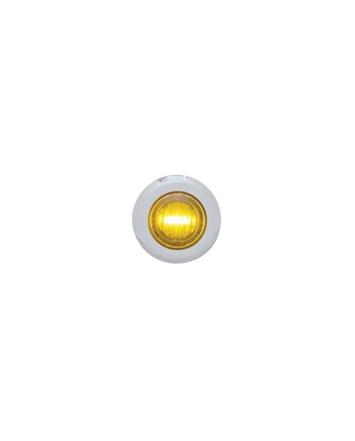 (CARD) 3 AMBER LED DUAL FUNCTION MINI AUXILIARY/UTILITY LIGHT W/ S.S. BEZEL - AMBER LENS (CARD) 3 AMBER LED DUAL FUNCTION MINI AUXILIARY/UTILITY LIGHT W/ S.S. BEZEL - AMBER LENS