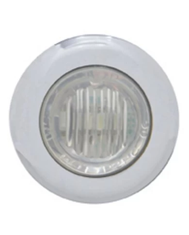 (CARD) 3 RED LED DUAL FUNCTION MINI AUXILIARY/UTILITY LIGHT W/ S.S. BEZEL - CLEAR LENS (CARD) 3 RED LED DUAL FUNCTION MINI AUXILIARY/UTILITY LIGHT W/ S.S. BEZEL - CLEAR LENS