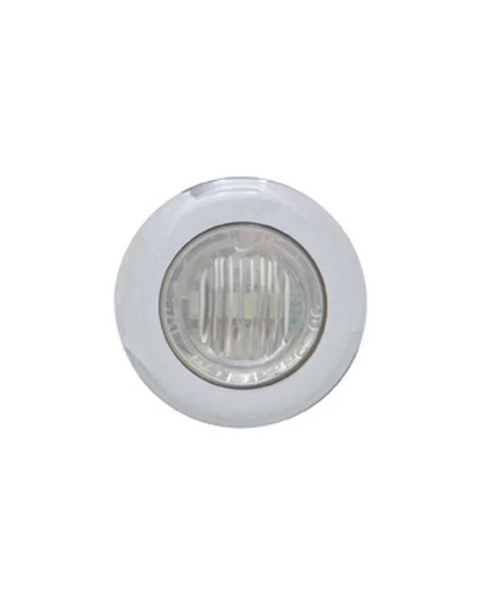(CARD) 3 RED LED DUAL FUNCTION MINI AUXILIARY/UTILITY LIGHT W/ S.S. BEZEL - CLEAR LENS (CARD) 3 RED LED DUAL FUNCTION MINI AUXILIARY/UTILITY LIGHT W/ S.S. BEZEL - CLEAR LENS
