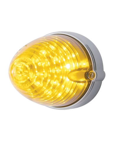 (BULK) 19 AMBER LED FLUSH MOUNT BEEHIVE MARKER/AUXILIARY LIGHT - AMBER LENS (BULK) 19 AMBER LED FLUSH MOUNT BEEHIVE MARKER/AUXILIARY LIGHT - AMBER LENS