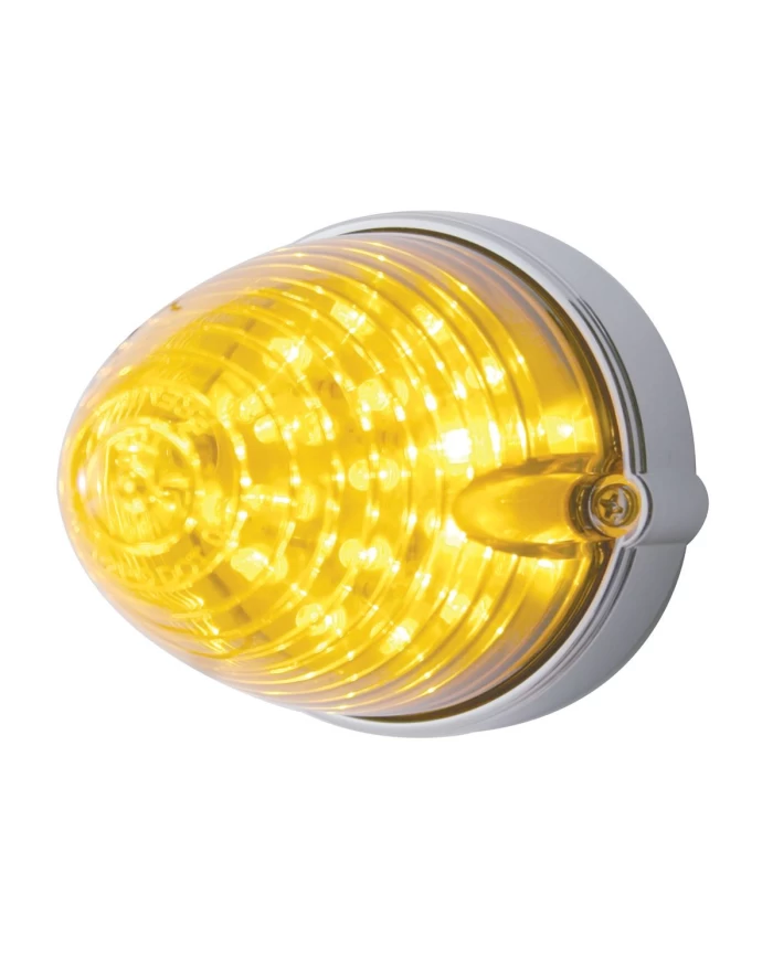 (BULK) 19 AMBER LED FLUSH MOUNT BEEHIVE MARKER/AUXILIARY LIGHT - AMBER LENS (BULK) 19 AMBER LED FLUSH MOUNT BEEHIVE MARKER/AUXILIARY LIGHT - AMBER LENS