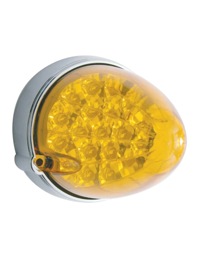 (BULK) 19 AMBER LED FLUSH MOUNT REFLECTOR MARKER/AUXILIARY LIGHT - AMBER LENS (BULK) 19 AMBER LED FLUSH MOUNT REFLECTOR MARKER/AUXILIARY LIGHT - AMBER LENS