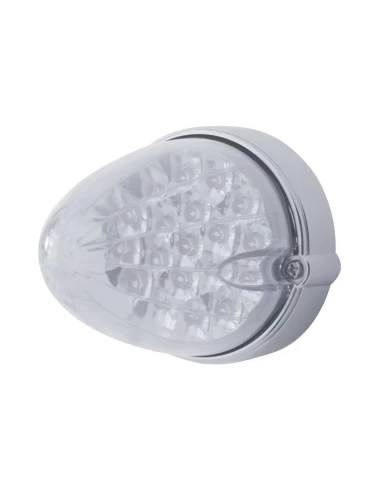 (BULK) 19 AMBER LED FLUSH MOUNT REFLECTOR MARKER/AUXILIARY LIGHT - CLEAR LENS (BULK) 19 AMBER LED FLUSH MOUNT REFLECTOR MARKER/AUXILIARY LIGHT - CLEAR LENS