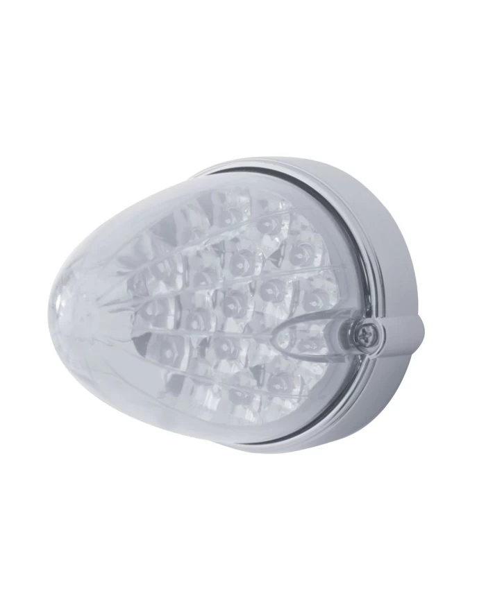 (BULK) 19 AMBER LED FLUSH MOUNT REFLECTOR MARKER/AUXILIARY LIGHT - CLEAR LENS (BULK) 19 AMBER LED FLUSH MOUNT REFLECTOR MARKER/AUXILIARY LIGHT - CLEAR LENS