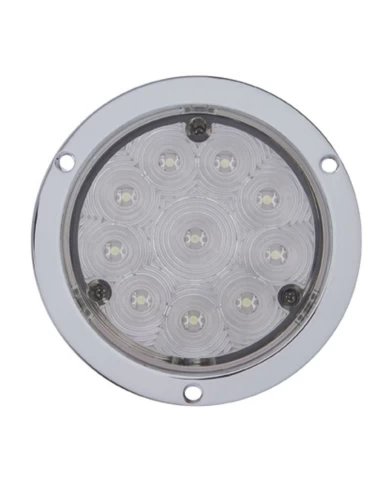 (CARD) 10 RED LED 4" S/T/T DEEP DISH LIGHT - CLEAR LENS (CARD) 10 RED LED 4" S/T/T DEEP DISH LIGHT - CLEAR LENS