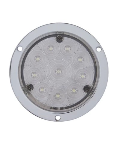 (CARD) 10 WHITE LED 4" DEEP DISH UTILITY/AUXILIARY LIGHT - CLEAR LENS (CARD) 10 WHITE LED 4" DEEP DISH UTILITY/AUXILIARY LIGHT - CLEAR LENS