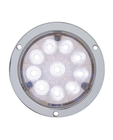 (CARD) 10 WHITE LED 4" DEEP DISH UTILITY/AUXILIARY LIGHT - CLEAR LENS (CARD) 10 WHITE LED 4" DEEP DISH UTILITY/AUXILIARY LIGHT - CLEAR LENS