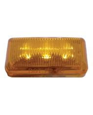 (CARD) 6 AMBER LED SMALL RECTANGULAR CLEARANCE/MARKER LIGHT - AMBER LENS (CARD) 6 AMBER LED SMALL RECTANGULAR CLEARANCE/MARKER LIGHT - AMBER LENS