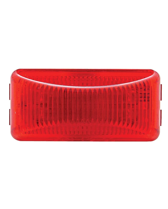 (CARD) 6 RED LED SMALL RECTANGULAR CLEARANCE/MARKER LIGHT - RED LENS (CARD) 6 RED LED SMALL RECTANGULAR CLEARANCE/MARKER LIGHT - RED LENS