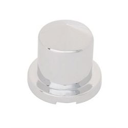 UP10088-11/16" X 1-1/4" Chrome Plastic Pointed Nut Cover - Push-On