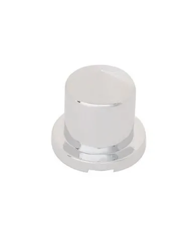 UP10088-11/16" X 1-1/4" Chrome Plastic Pointed Nut Cover - Push-On