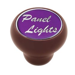 UP23545-"Panel Lights" Wood Deluxe Dash Knob - Purple Glossy Sticker