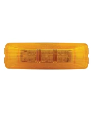(CARD) 12 AMBER LED RECTANGULAR CLEARANCE/MARKER LIGHT - AMBER LENS (CARD) 12 AMBER LED RECTANGULAR CLEARANCE/MARKER LIGHT - AMBER LENS