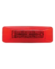 (CARD) 12 RED LED RECTANGULAR CLEARANCE/MARKER LIGHT - RED LENS (CARD) 12 RED LED RECTANGULAR CLEARANCE/MARKER LIGHT - RED LENS