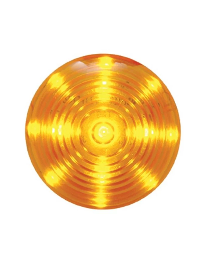 (CARD) 13 AMBER LED 2 1/2" ROADSTER CLEARANCE/MARKER LIGHT - AMBER LENS