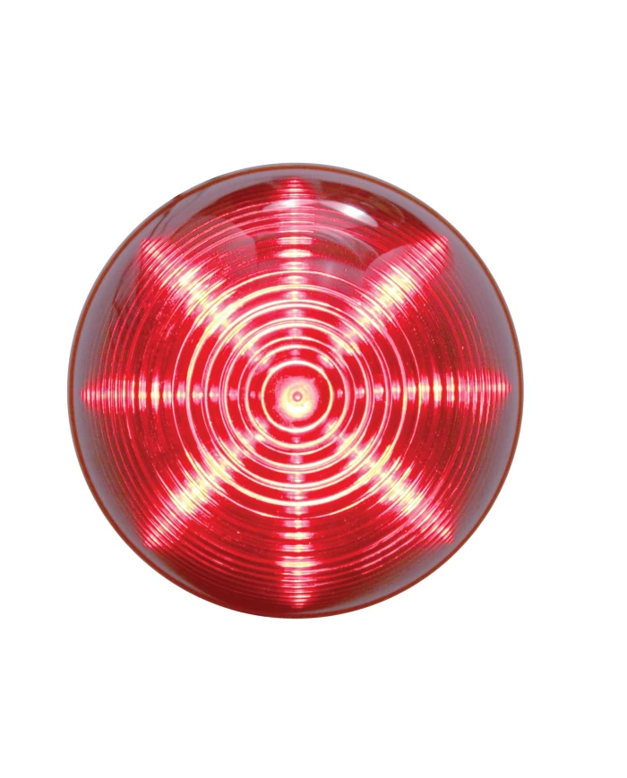 (CARD) 13 RED LED 2 1/2" BEEHIVE CLEARANCE/MARKER LIGHT - RED LENS (CARD) 13 RED LED 2 1/2" BEEHIVE CLEARANCE/MARKER LIGHT - RED LENS