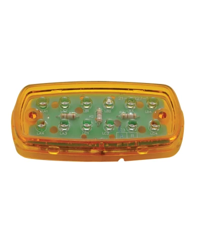 (CARD) 12 LED RECTANGULAR CLEARANCE/MARKER LIGHT BASE (CARD) 12 LED RECTANGULAR CLEARANCE/MARKER LIGHT BASE