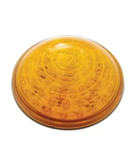 (CARD) 48 AMBER LED 4" ROADSTER P/T/C LIGHT - AMBER LENS