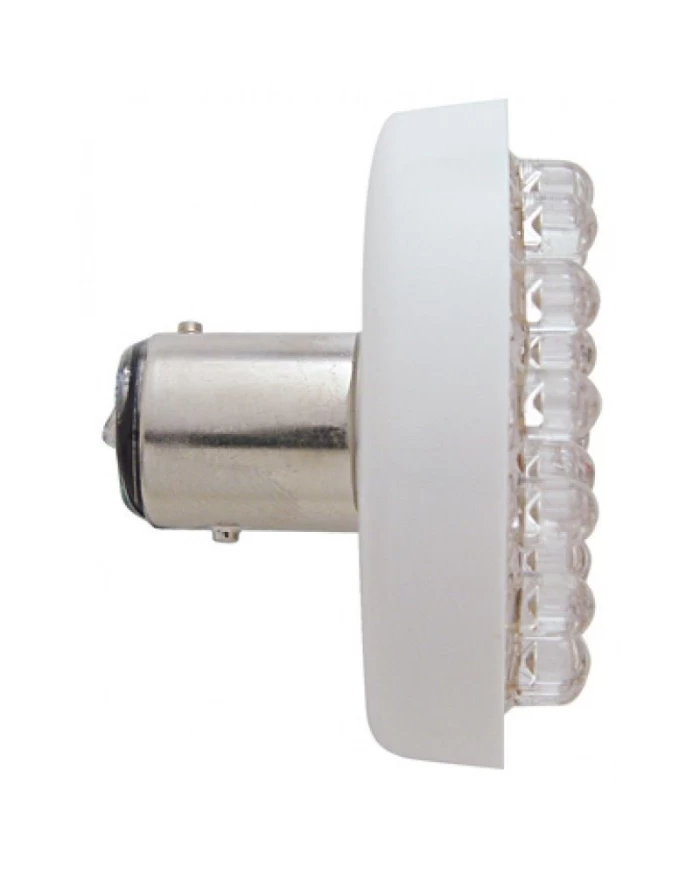 *2ND* (CARD) 24 RED LED 1156 BULB - SINGLE CONTACT