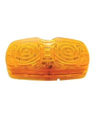 (CARD) 16 AMBER LED RECTANGULAR "TIGER EYE" CLEARANCE/MARKER LIGHT - AMBER LENS (CARD) 16 AMBER LED RECTANGULAR "TIGER EYE" CLEARANCE/MARKER LIGHT - AMBER LENS