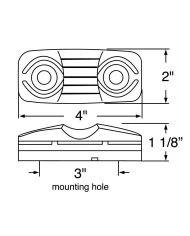 (CARD) 16 AMBER LED RECTANGULAR "TIGER EYE" CLEARANCE/MARKER LIGHT - AMBER LENS (CARD) 16 AMBER LED RECTANGULAR "TIGER EYE" CLEARANCE/MARKER LIGHT - AMBER LENS