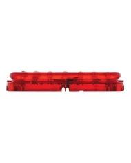 (CARD) 16 LED RECTANGULAR CLEARANCE/MARKER LIGHT 2 WIRES - RED TIGER EYE 2 WIRE BASE ONLY