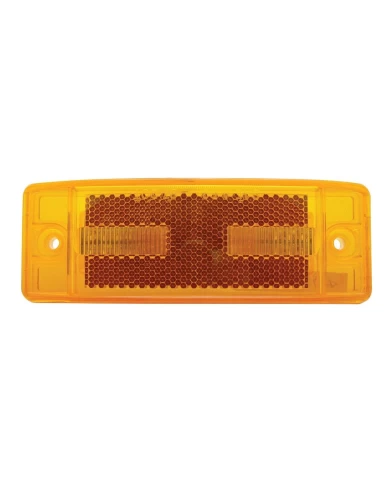 (CARD) 16 AMBER LED RECTANGULAR CLEARANCE/MARKER LIGHT - AMBER LENS (CARD) 16 AMBER LED RECTANGULAR CLEARANCE/MARKER LIGHT - AMBER LENS