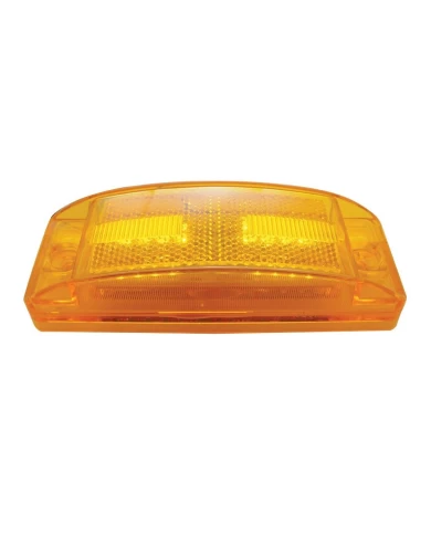 (CARD) 16 AMBER LED RECTANGULAR CLEARANCE/MARKER LIGHT - AMBER LENS (CARD) 16 AMBER LED RECTANGULAR CLEARANCE/MARKER LIGHT - AMBER LENS