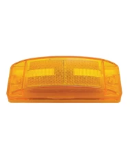 (CARD) 16 AMBER LED RECTANGULAR CLEARANCE/MARKER LIGHT - AMBER LENS