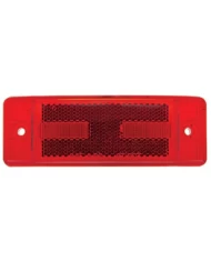 (CARD) 16 RED LED RECTANGULAR CLEARANCE/MARKER LIGHT - RED LENS (CARD) 16 RED LED RECTANGULAR CLEARANCE/MARKER LIGHT - RED LENS