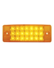 (CARD) 21 AMBER LED RECTANGULAR CLEARANCE/MARKER REFLECTOR LIGHT - AMBER LENS (CARD) 21 AMBER LED RECTANGULAR CLEARANCE/MARKER REFLECTOR LIGHT - AMBER LENS