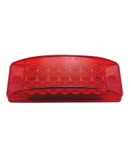 (CARD) 21 RED LED RECTANGULAR CLEARANCE/MARKER REFLECTOR LIGHT - RED LENS (CARD) 21 RED LED RECTANGULAR CLEARANCE/MARKER REFLECTOR LIGHT - RED LENS