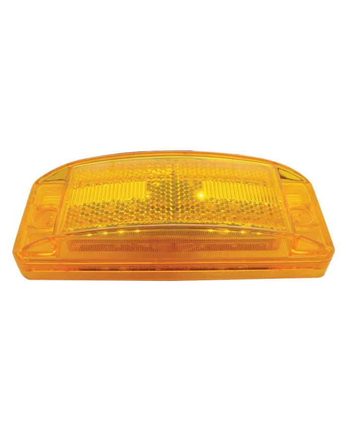 (BULK) 8 AMBER LED RECTANGULAR CLEARANCE/MARKER LIGHT - AMBER LENS (BULK) 8 AMBER LED RECTANGULAR CLEARANCE/MARKER LIGHT - AMBER LENS