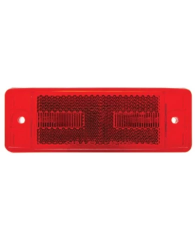 (CARD) 8 RED LED RECTANGULAR CLEARANCE/MARKER LIGHT - RED LENS (CARD) 8 RED LED RECTANGULAR CLEARANCE/MARKER LIGHT - RED LENS