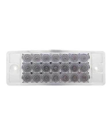 (BULK) 21 AMBER LED RECTANGULAR CLEARANCE/MARKER REFLECTOR LIGHT - CLEAR LENS (BULK) 21 AMBER LED RECTANGULAR CLEARANCE/MARKER REFLECTOR LIGHT - CLEAR LENS