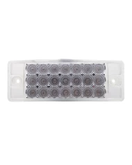 (BULK) 21 AMBER LED RECTANGULAR CLEARANCE/MARKER REFLECTOR LIGHT - CLEAR LENS (BULK) 21 AMBER LED RECTANGULAR CLEARANCE/MARKER REFLECTOR LIGHT - CLEAR LENS