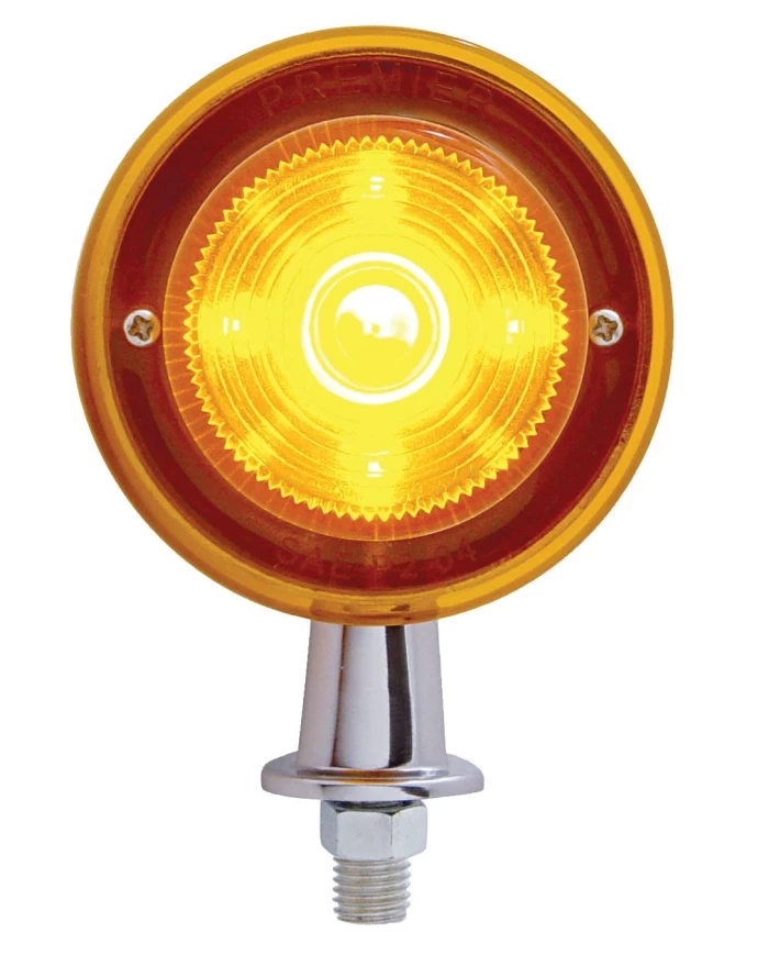 (CARD) 13 AMBER LED HONDA LIGHT KIT W/ 1 1/8" ARM - AMBER LENS