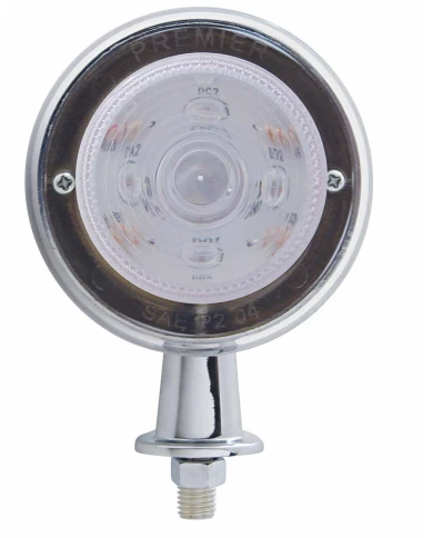 (CARD) 13 AMBER LED HONDA LIGHT KIT W/ 1 1/8" ARM - CLEAR LENS (CARD) 13 AMBER LED HONDA LIGHT KIT W/ 1 1/8" ARM - CLEAR LENS