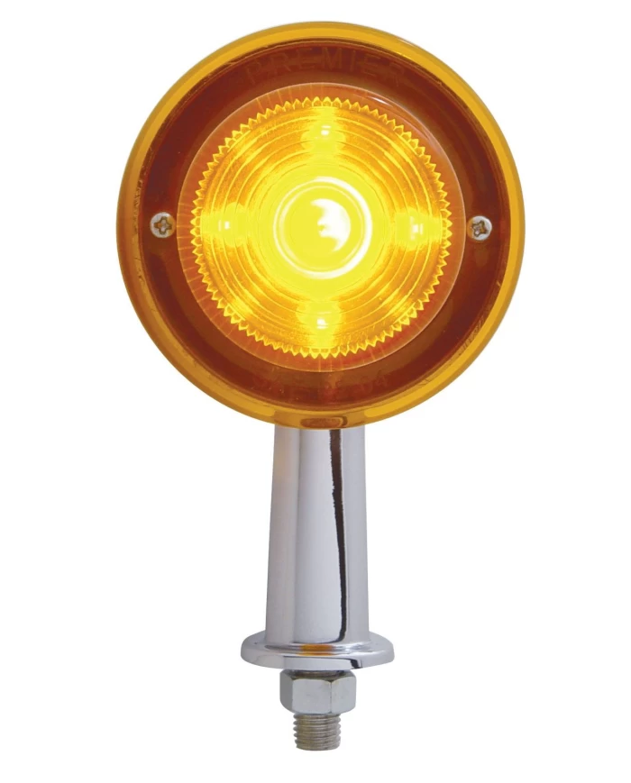 (CARD) 13 AMBER LED HONDA LIGHT KIT W/ 2 1/8" ARM - AMBER LENS