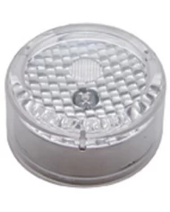 *CLOSEOUT* (CARD) 1 RED LED 2 1/2" FLAT CRYSTAL CLEARANCE/MARKER LIGHT - CLEAR LENS *CLOSEOUT* (CARD) 1 RED LED 2 1/2" FLAT CRYSTAL CLEARANCE/MARKER LIGHT - CLEAR LENS