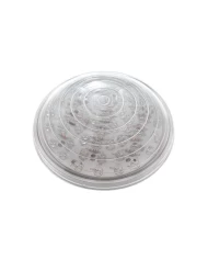 (CARD) 40 AMBER LED 4" ROADSTER S/T/T LIGHT - CLEAR LENS