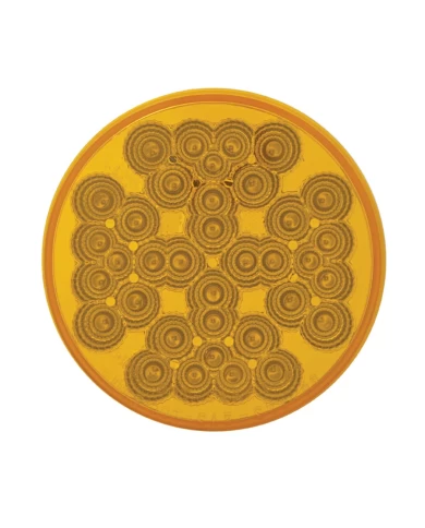 (CARD) 36 AMBER LED 4" REFLECTOR S/T/T LIGHT - AMBER LENS (CARD) 36 AMBER LED 4" REFLECTOR S/T/T LIGHT - AMBER LENS