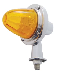 (CARD) 11 AMBER LED WATERMELON HONDA LIGHT W/ 1 1/8" ARM - AMBER LENS