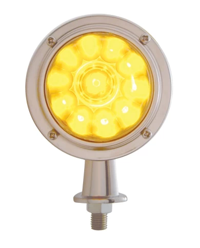 (CARD) 11 AMBER LED WATERMELON HONDA LIGHT W/ 1 1/8" ARM - AMBER LENS (CARD) 11 AMBER LED WATERMELON HONDA LIGHT W/ 1 1/8" ARM - AMBER LENS